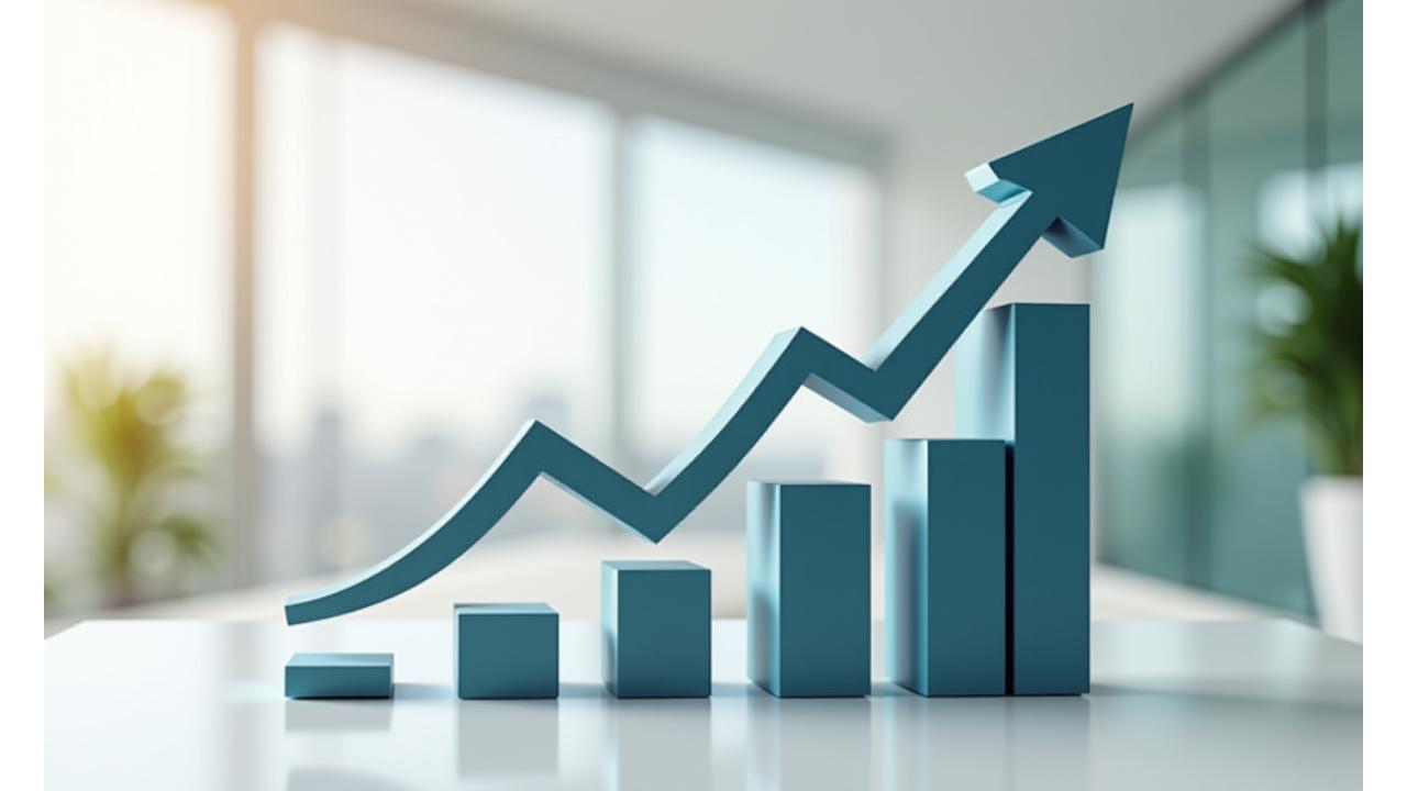 Graph illustrating diversified investment portfolio growth with build-to-rent contributing to stable returns