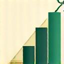 Illustration of a graph with an upward arrow, representing market insights